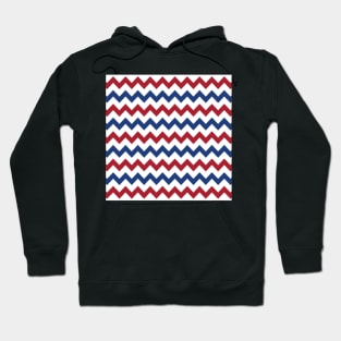 Red White Blue Chevrons Hoodie